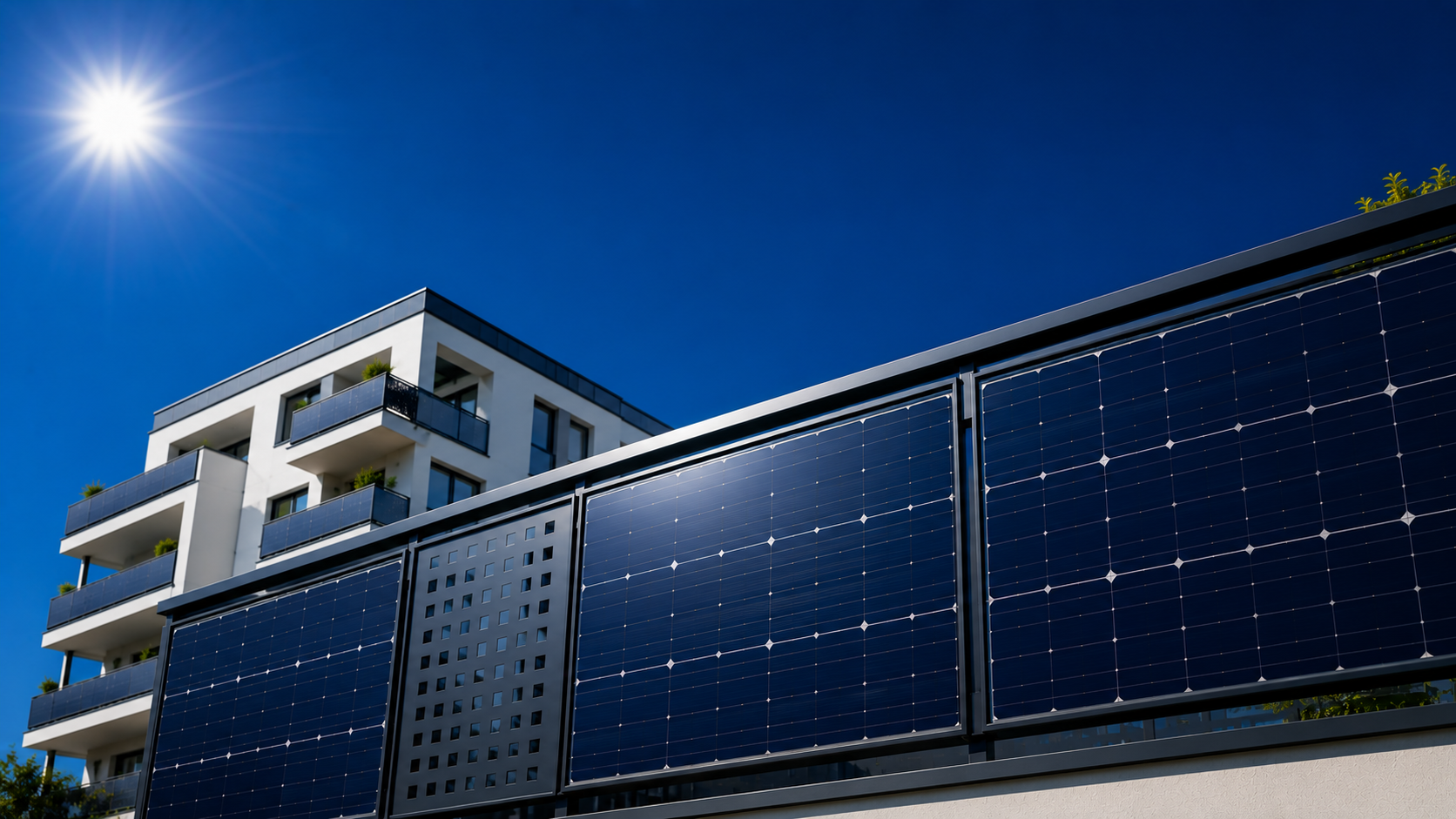 Photovoltaik Brüstungssysteme